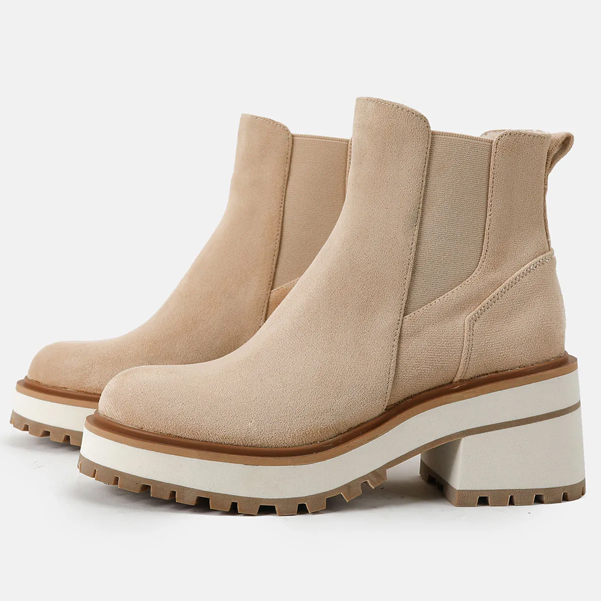 

Round Toe Women's Rubber Boots Snake Print Shoes Chelsea Boots-Women Rain Rock Lolita Large Size High Heel Ladies 2022 Rome Sli