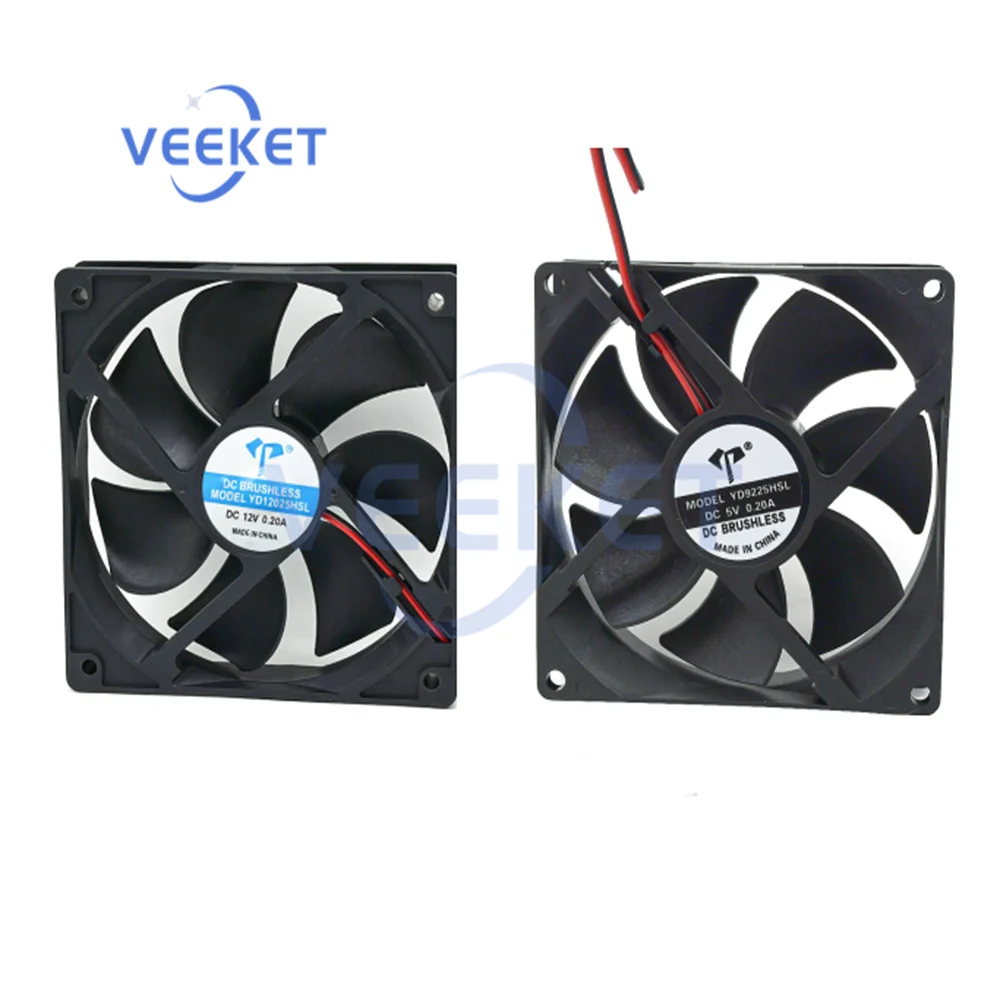 

DC12025 5V 12V 24V 0.20A 9cm 12cm 2pin 3D Printer Accessories Oil Cooling Fan Router Computer Case Power Quiet Industrial Fan