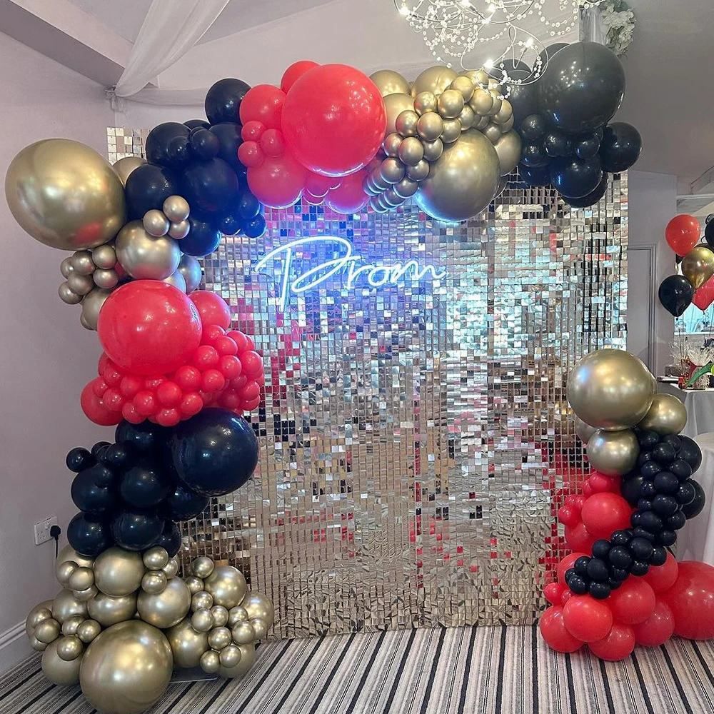 Золотые Красные Черные Воздушные Шары На День Рождения Свадьбу Годовщину