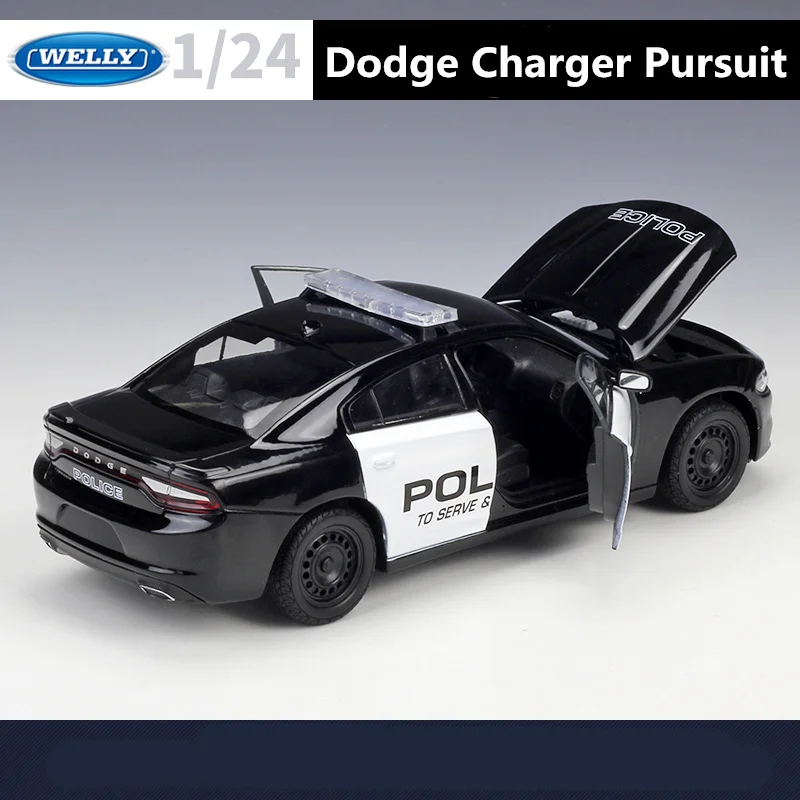 Модель автомобиля WELLY 1:24 2016 Dodge Charger из сплава