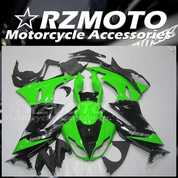 

Новый комплект обтекателей из АБС-пластика, подходит для Kawasaki Ninja ZX-6R ZX6R 636 599 2009 2010 2011 09 10 11 12, комплект кузова зеленого цвета