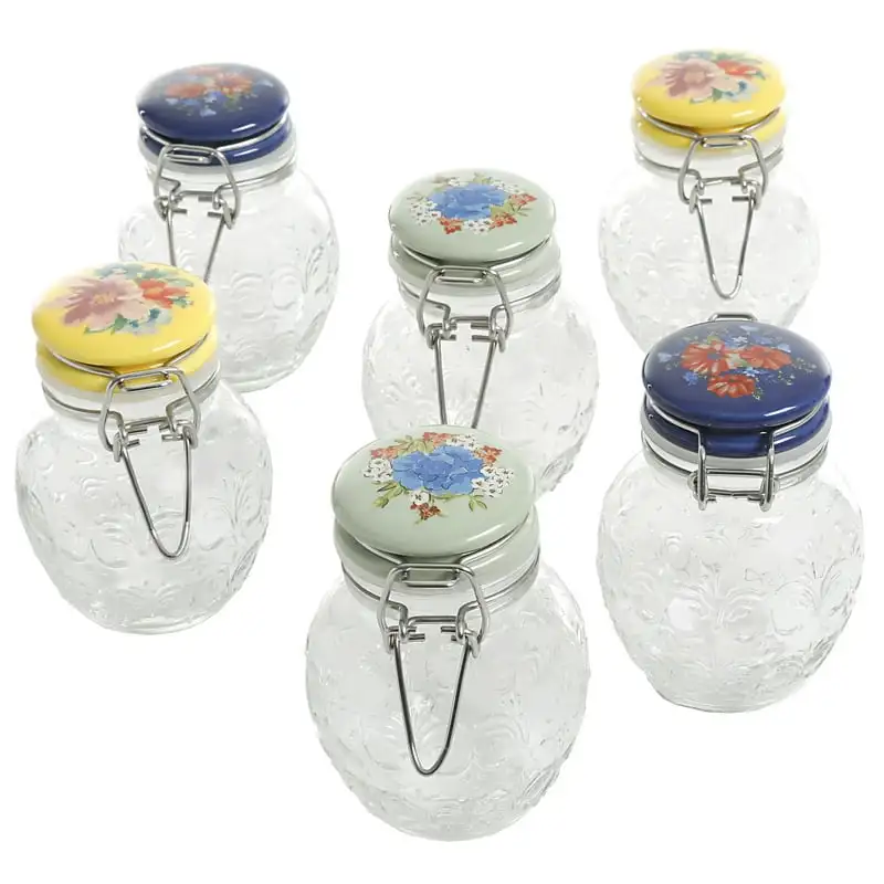 

Medley 6-Piece Spice Jar Set Botesitos para salsas Oil dispenser Squeeze bottle Dosificador de aceite cocina Continuous spray bo