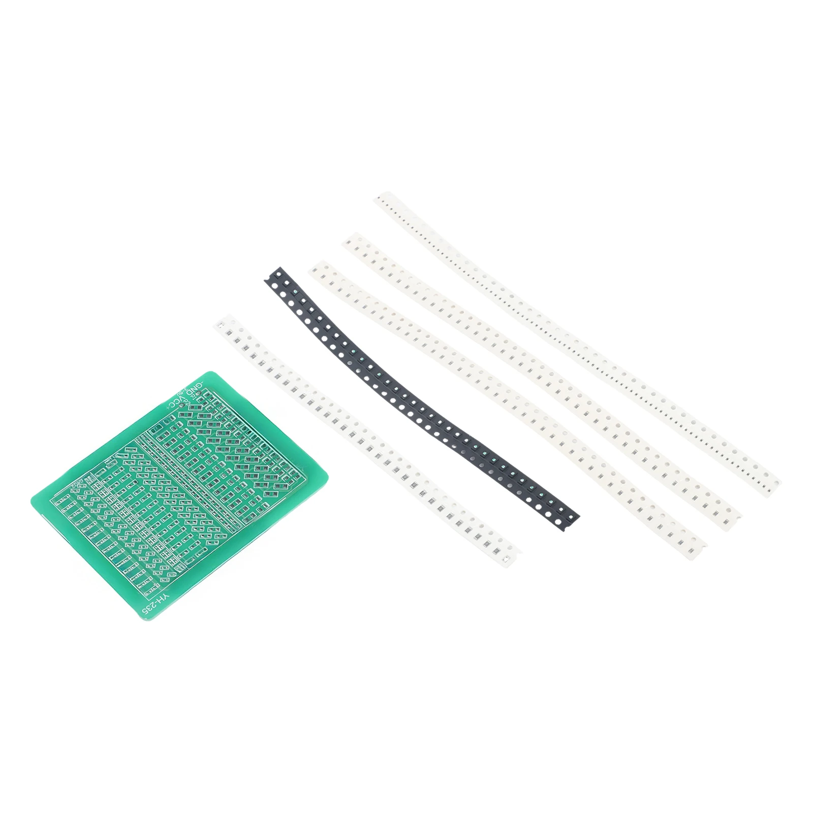 Фото Набор для практики пайки SMD 0805 0603 0402 LED, зеленая печатная плата для обучения электронике и тренировок по пайке своими руками. №4