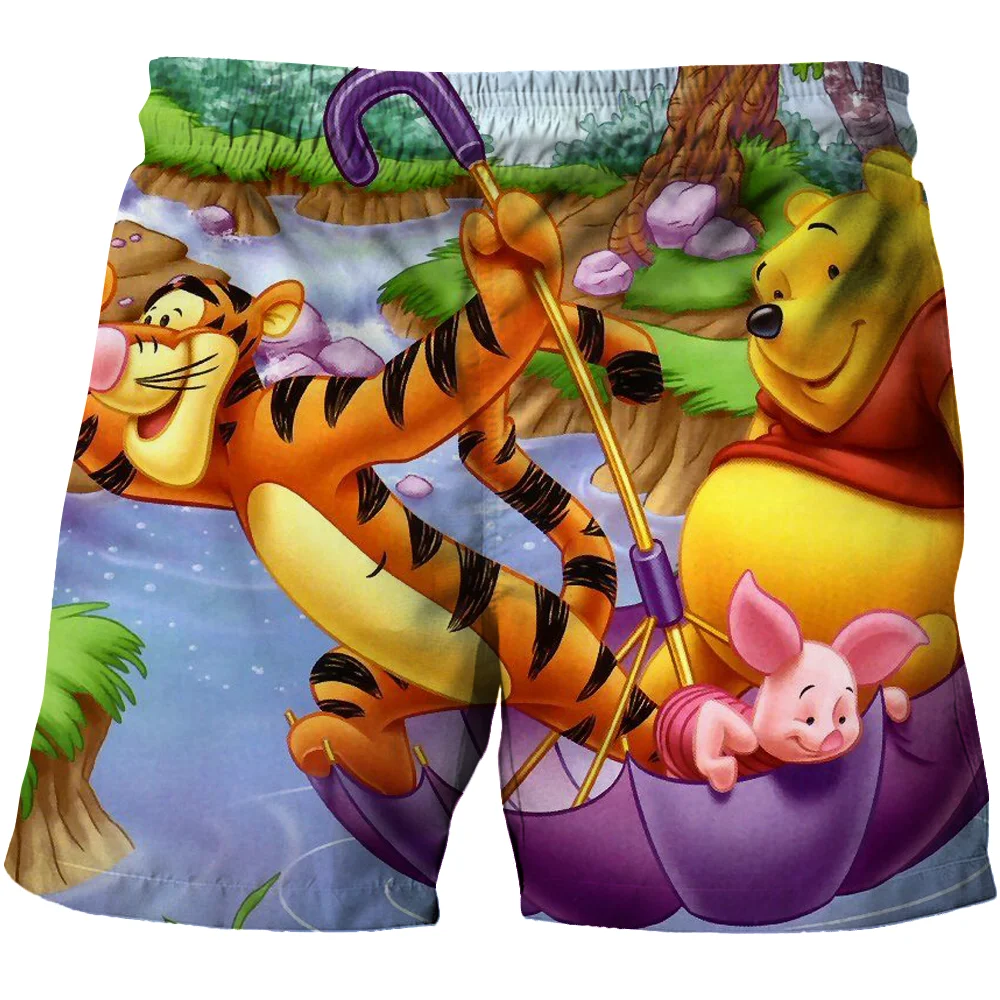 

Tigger Adventures Children's Shorts Cartoon Infant Clothing 3D Printed Disney Pattern Boys and Girls General Beach Pants