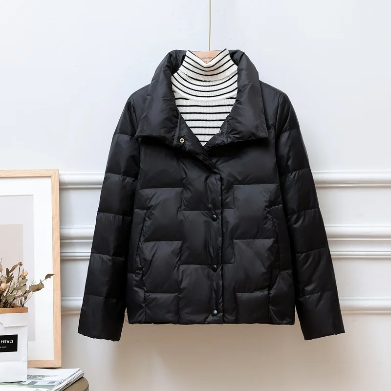 New Women Down Jacket Casual Style Autumn Winter Coats And Parkas Female Outwear