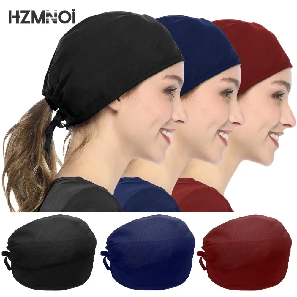 Регулируемые хирургические шапки-скрабы рабочая шапка с держателем для конского