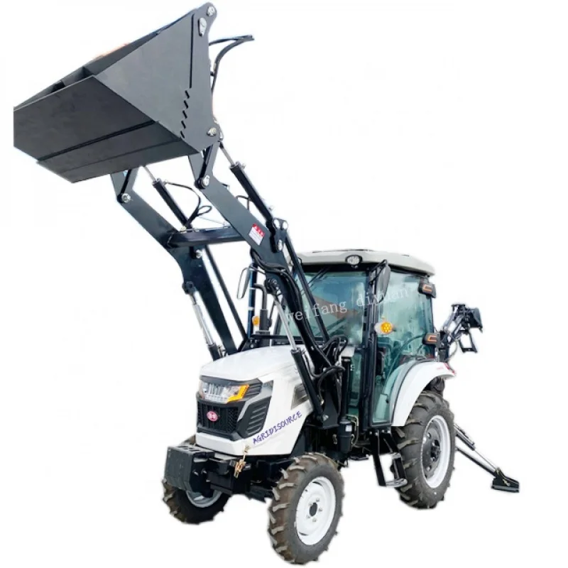 Китай: 25hp 30hp 35hp 40hp 50hp тракторы mini 4x4 с фронтальным погрузчиком кабиной