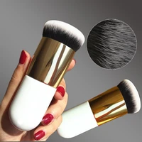 new chubby pier foundation brush flat cream makeup brushes professional cosmetic face blush cream flawless powder make up brush