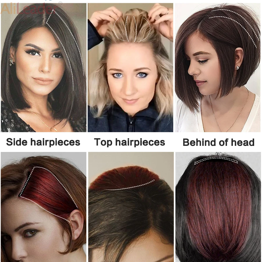 Синтетические прямые накладные волосы невидимые бесшовные прокладки для волос с