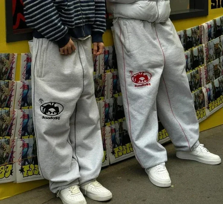 Y2k мужские длинные брюки-карго повседневные полицейские брюки рабочие корейские