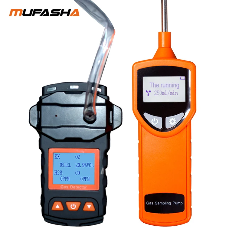 

MUFASHA Gas Sampling Pump Gas Detector Accessories LCD Screen Lithium Battery Flow Rate Can Be Adjusted