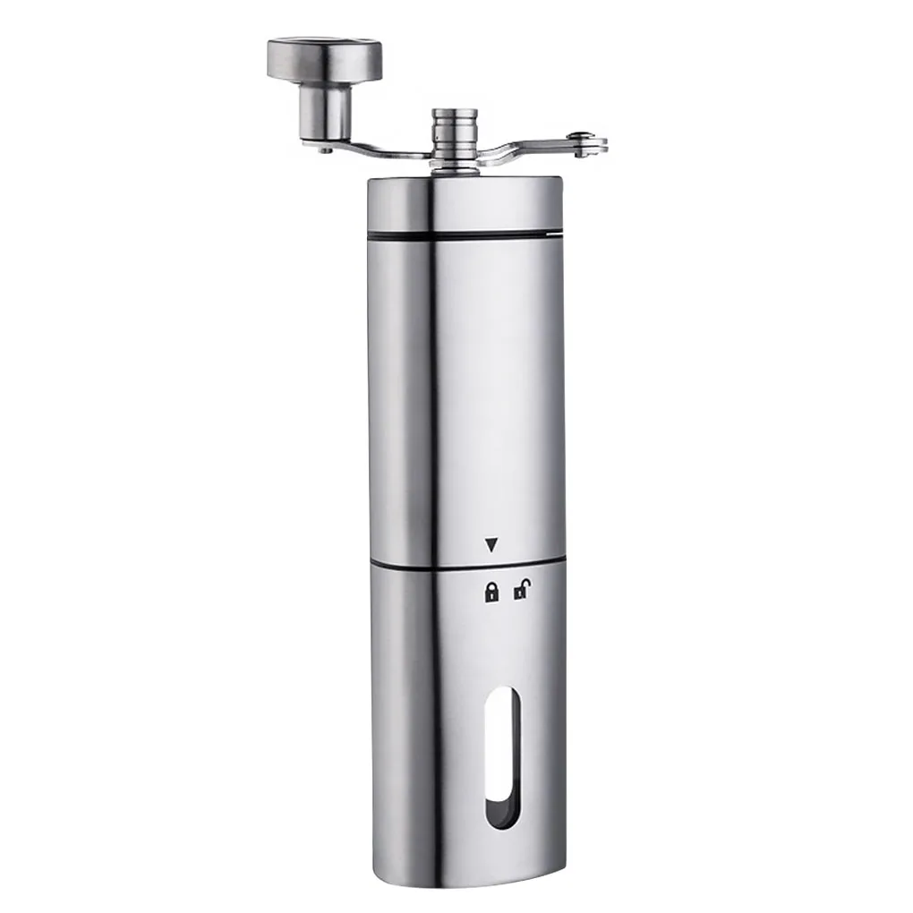 

Manual Coffee Grinder with Adjustable Setting Stainless Steel Bean Burr Mill for Drip Coffee Espresso Kitchen Office Accessories