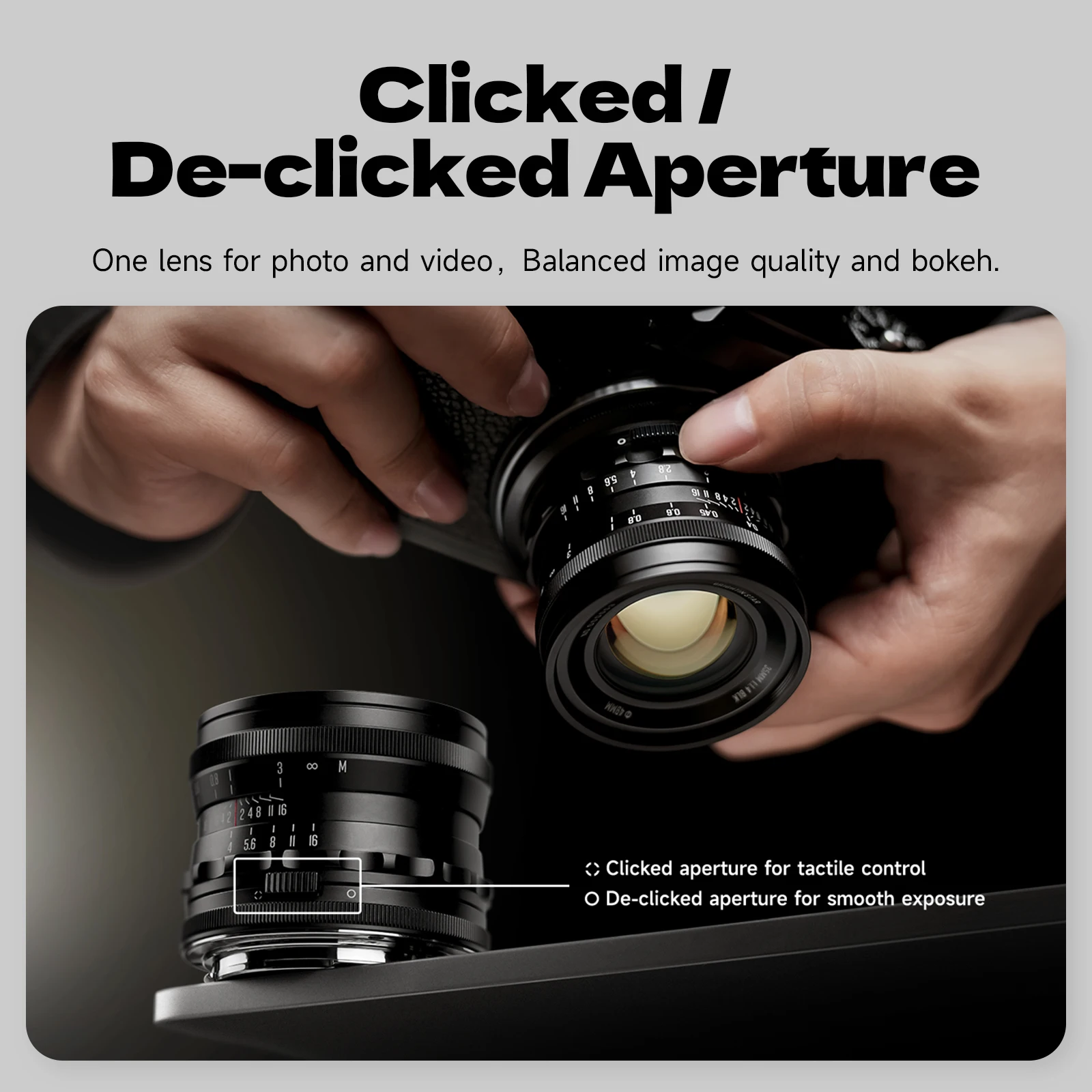 Фото Объектив Brightin Star 35mm F1.4 с ручной фокусировкой для беззеркальных камер (полнокадровый) №2