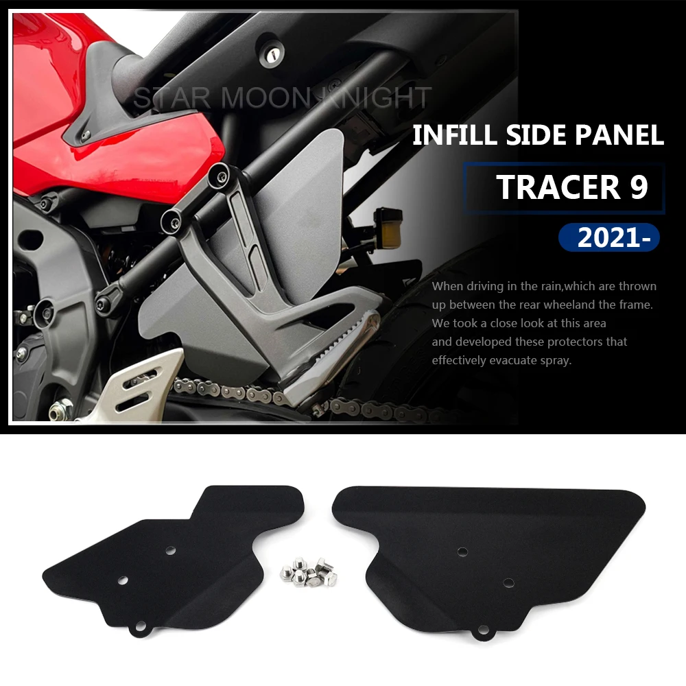 

Frame Infill Side Panel For Yamaha Tracer 9 Tracer9 2021 2022 - Accessories Passenger Foot Splash Fender Protector Cover