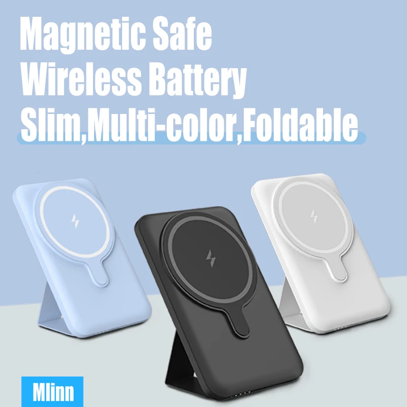 

For Magsafe Portable Magnetic Power Bank With15w Fast Wireless Charger For iphone12 13 Pro External Spare powerbank Battery Pack
