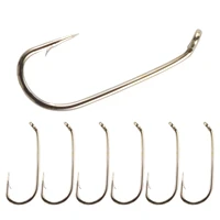 goture 50pcs fly fishing hooks dry fly tying hook high carbon steel straight shank fishing tying jig hook ant hook size 8 22
