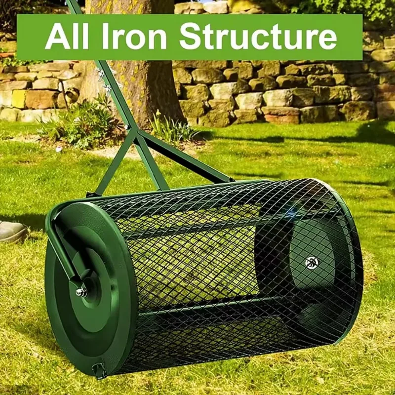 24-дюймовый съемный разбрасыватель почвы удобрения ручной роликовый газона для