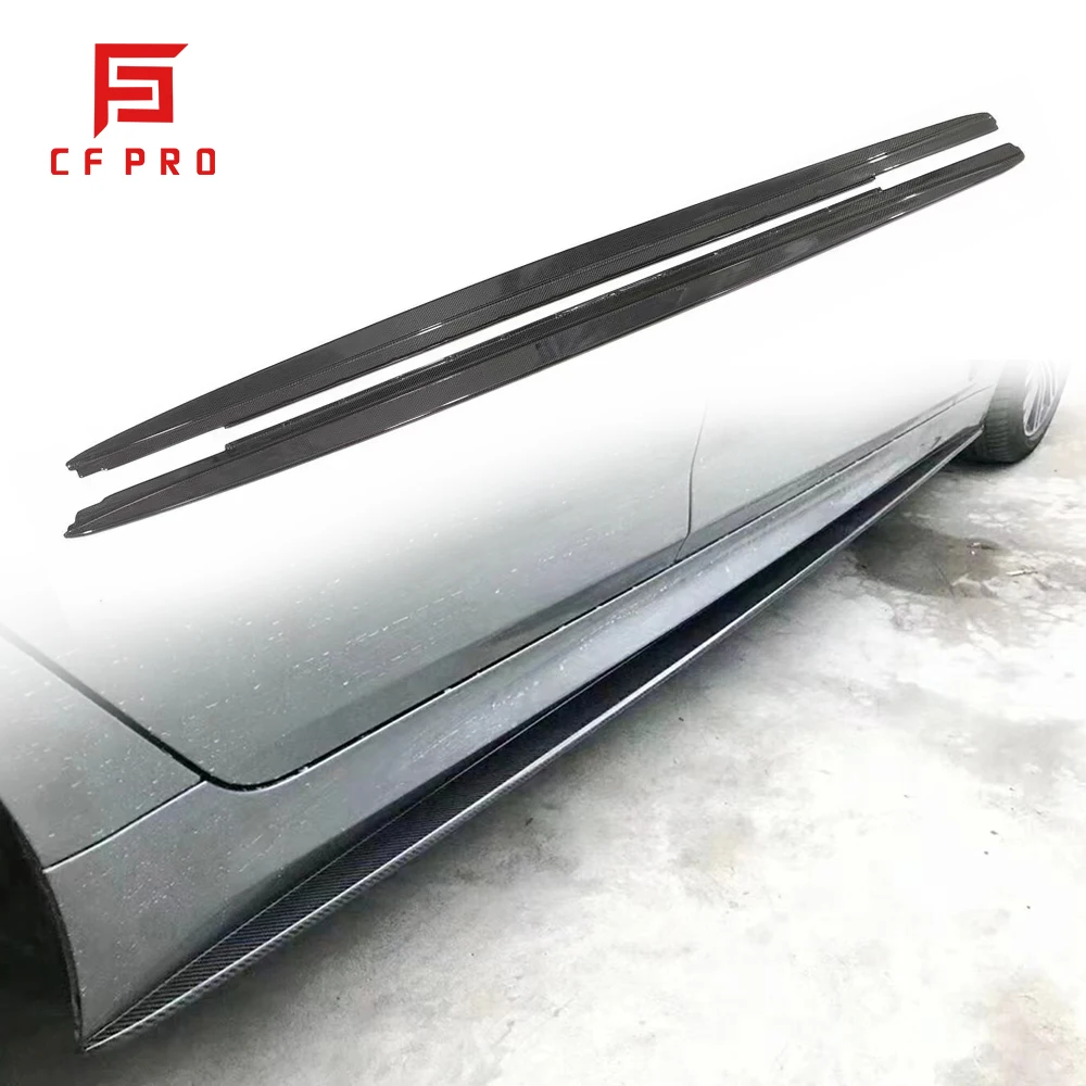 

For BMW 5 Series G30 F90 M5 Side Door Edge Protector Automobile Refitting Real Carbon Fiber Side Skirt Lip