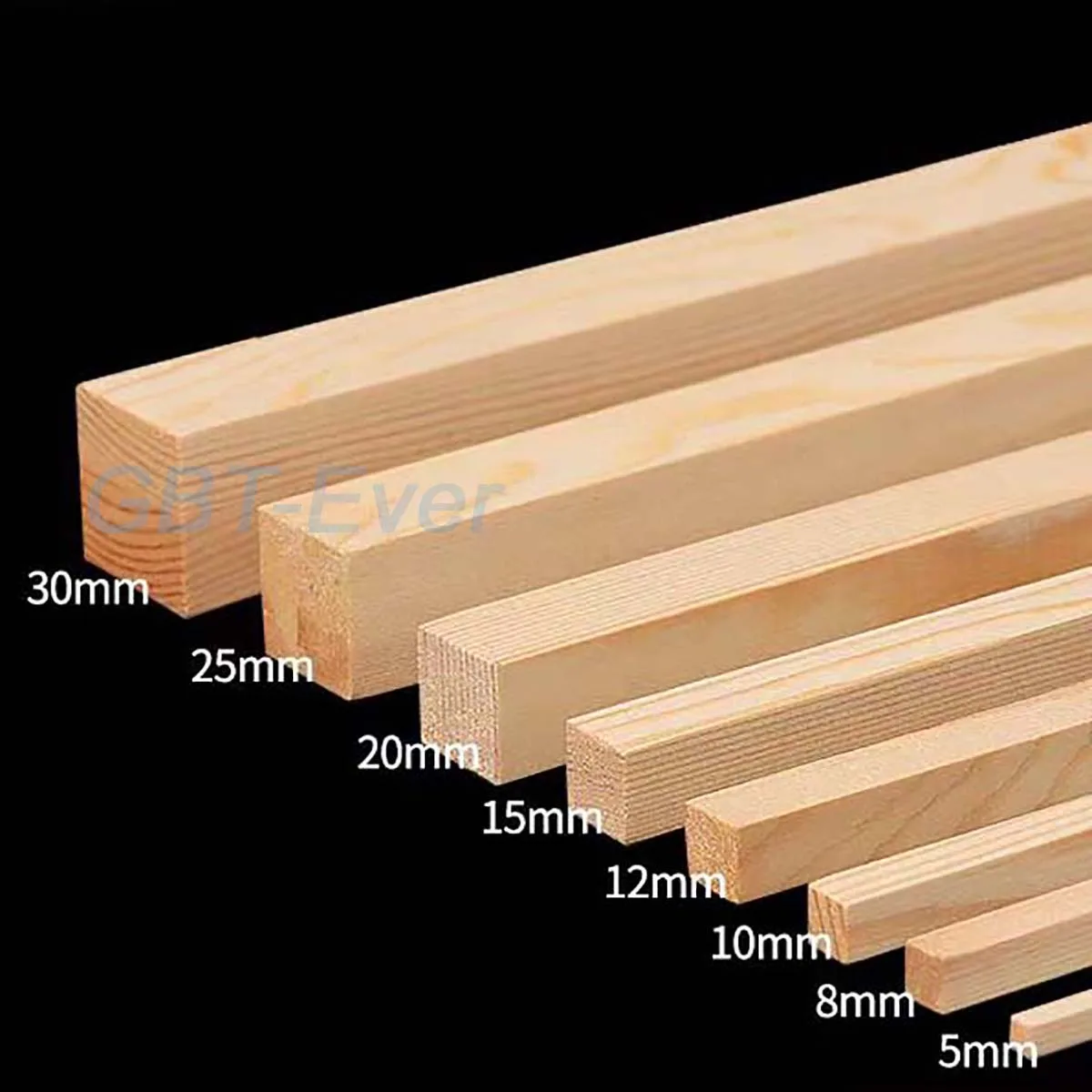 

1/5Pcs Solid Wooden Sticks 5/8/10/12mm Length 330/500mm DIY Handmade Balsa Square Wooden Sticks Handmade Model Materials