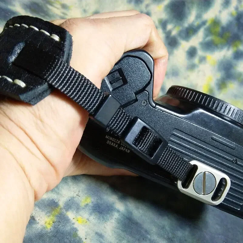 Ручная работа кожаный ремешок для DSLR Nikon Canon Panasonic Fujifilm Sony