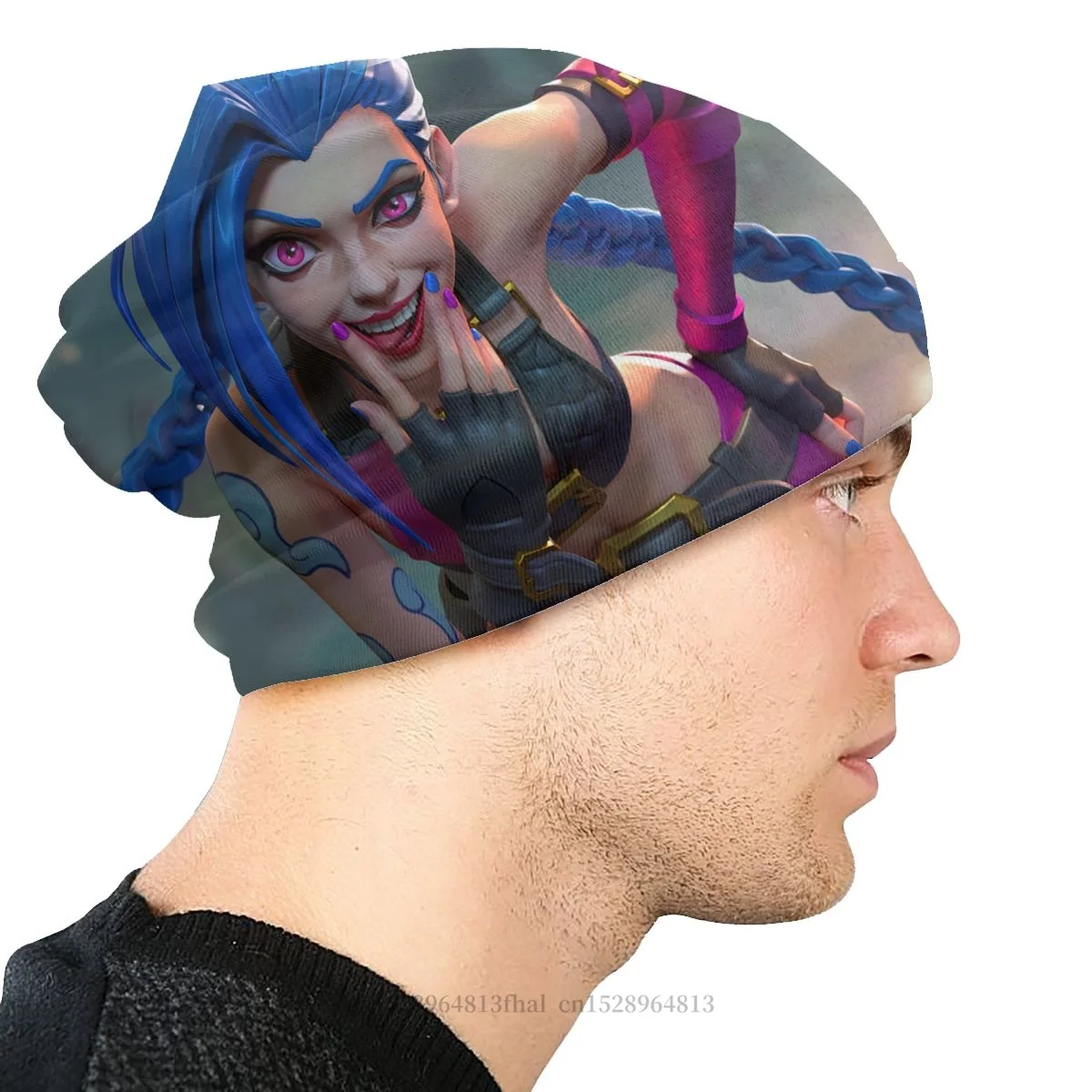 Спортивные шапки Smile Jinx шапочки Arcane League of Legends Мягкие Шапки головные уборы |
