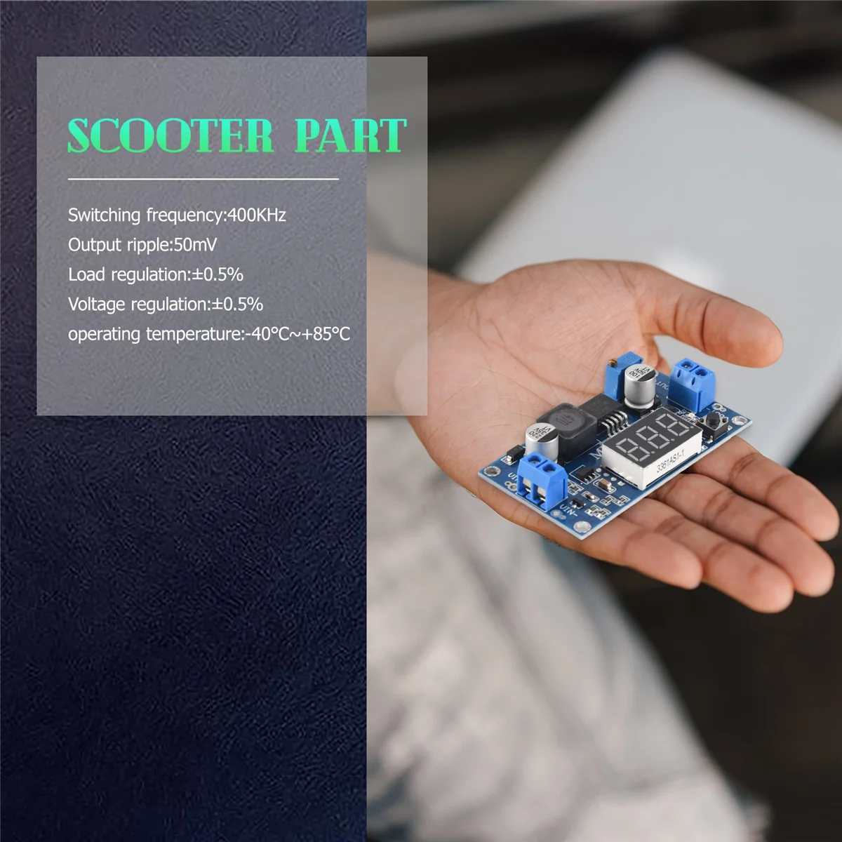 Модуль повышающего преобразователя постоянного тока 4А регулируемое напряжение