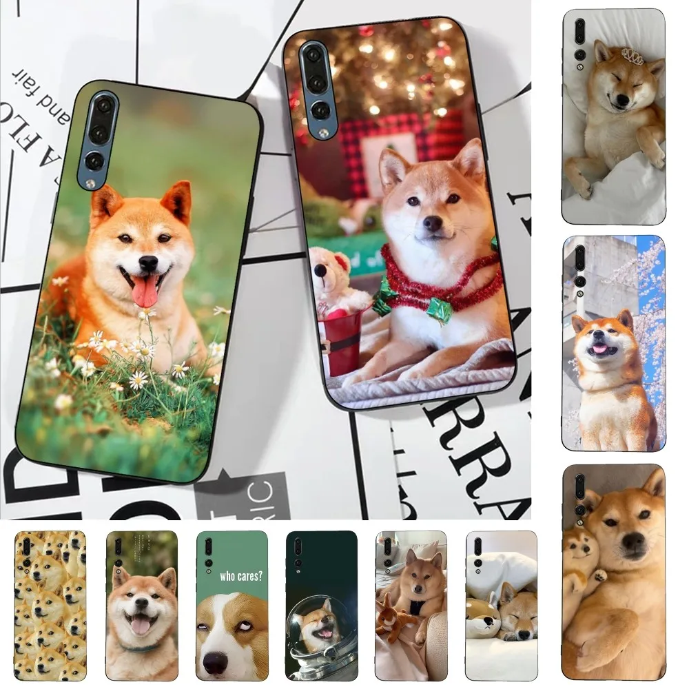 

Funny Shiba Inu Dog Phone Case For Huawei P 8 9 10 20 30 40 50 Pro Lite Psmart Honor 10 Lite 70 Mate 20lite