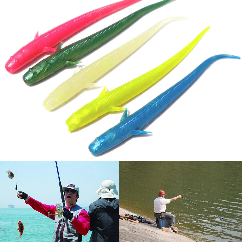 

70mm Silicone Lure For Fishing SoftBait Worm artificial Carp Fishing Tackle 10pcs