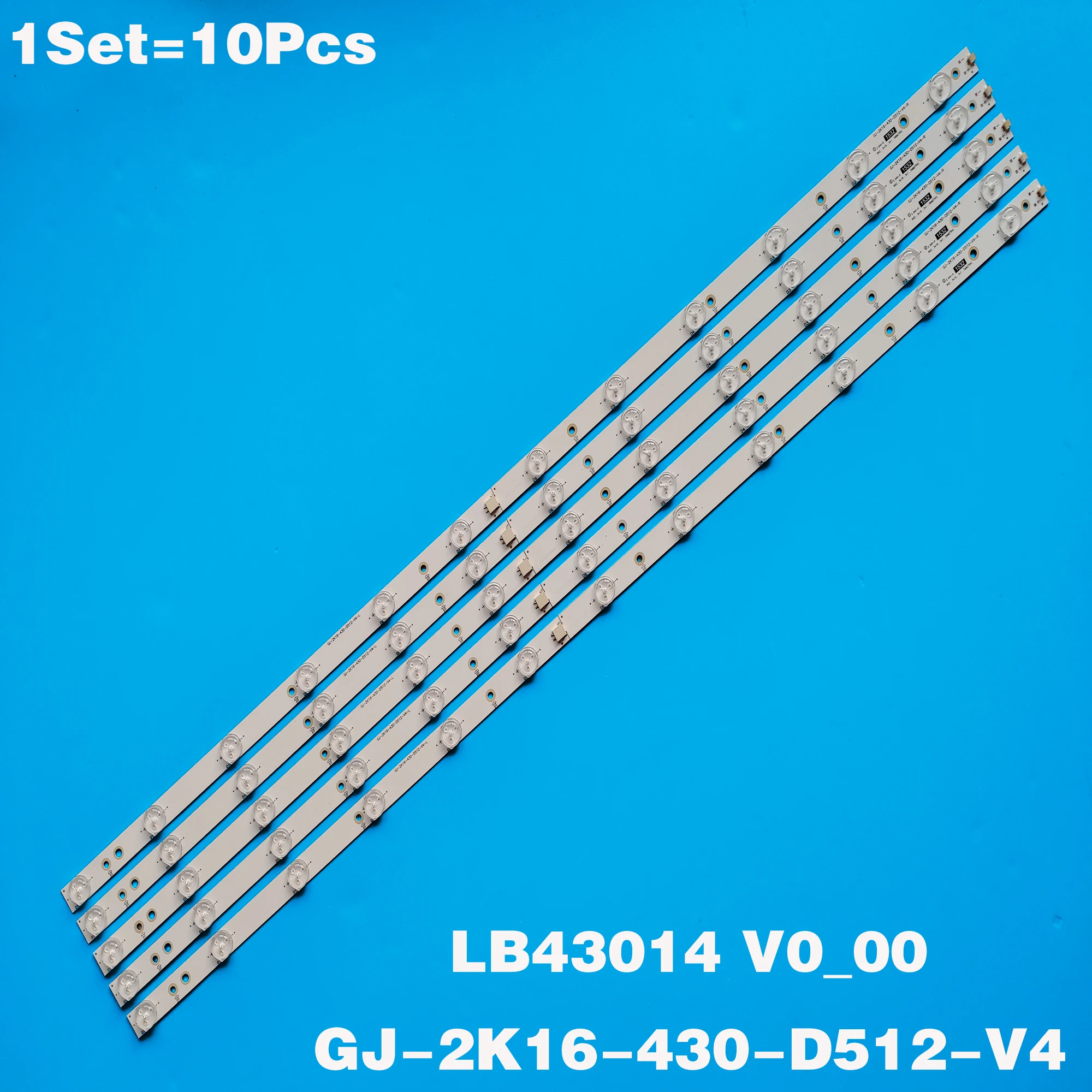 Светодиодная подсветка Led GJ-2K16-430-D512-V4 для 43PUS7202 43PUH6101 43PUS6401/12 43PUS6101/12 TPT430U3-EQYSHM.G LB43014 V0_00 on.
