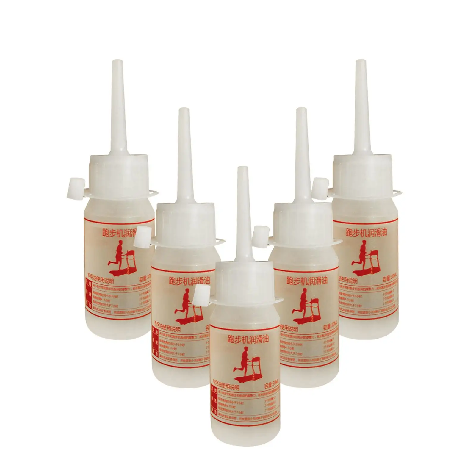 

5Pcs Treadmill Belt Lubricant 30ml Gym Accessories Lubricating Oil Running Machine Supplies Equipment Applicator for Sporting