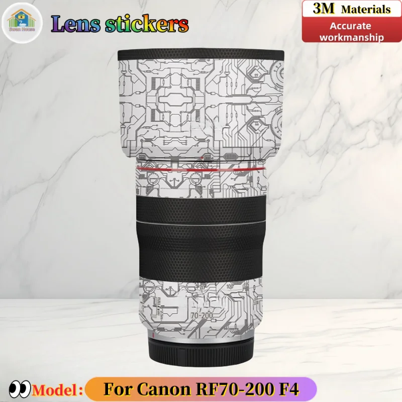 Наклейка на объектив камеры Canon RF70-200 F4