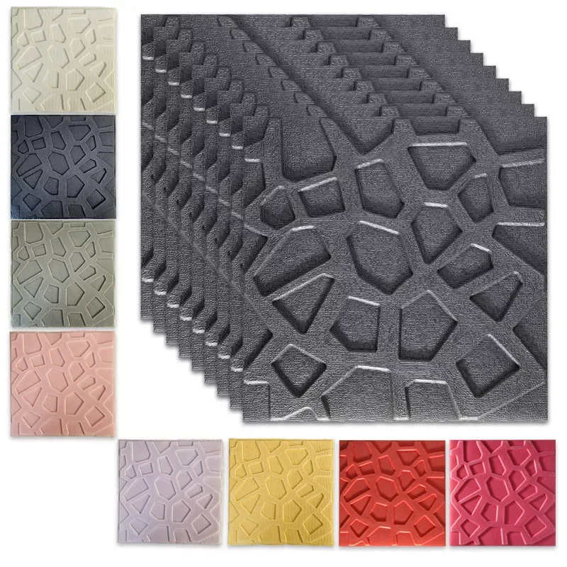 

Wall Stickers Decorative Adhesive Panels Home Bedroom Decor Living Room Bathroom Kids TV Creative 3D Waterproof Wallpaper