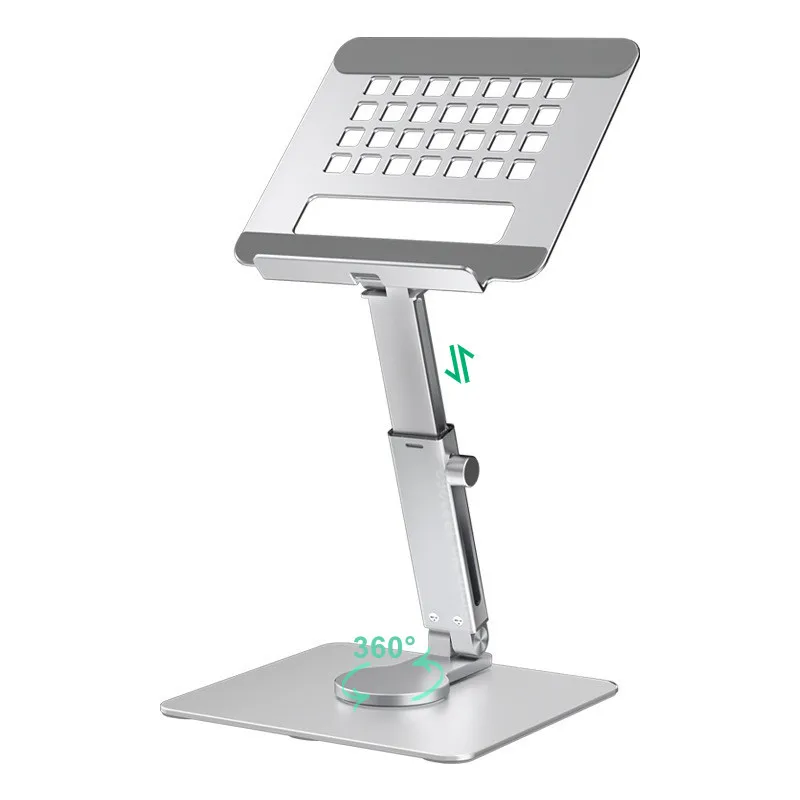 

360 Rotating Tablet Stand Multi-angle Adjustable Stretchable Design iPad Stand Aluminum Cell Phone Holder Tablet Accessories
