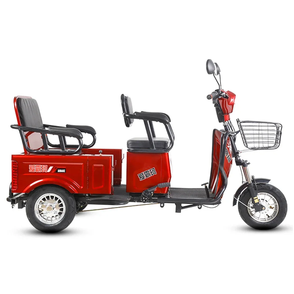 

600W/800W Electro-Tricycle 48V/60V Lithium Battery Anti Slip Vacuum Tire One Click Start Hydraulic Shock Absorption