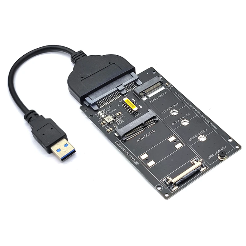 

Адаптер SSD M2 SSD mSATA на USB, адаптер M.2 на USB mSATA SSD на USB3.0, конвертер M.2 USB Riser M2 NGFF mSATA для ноутбука, ноутбука
