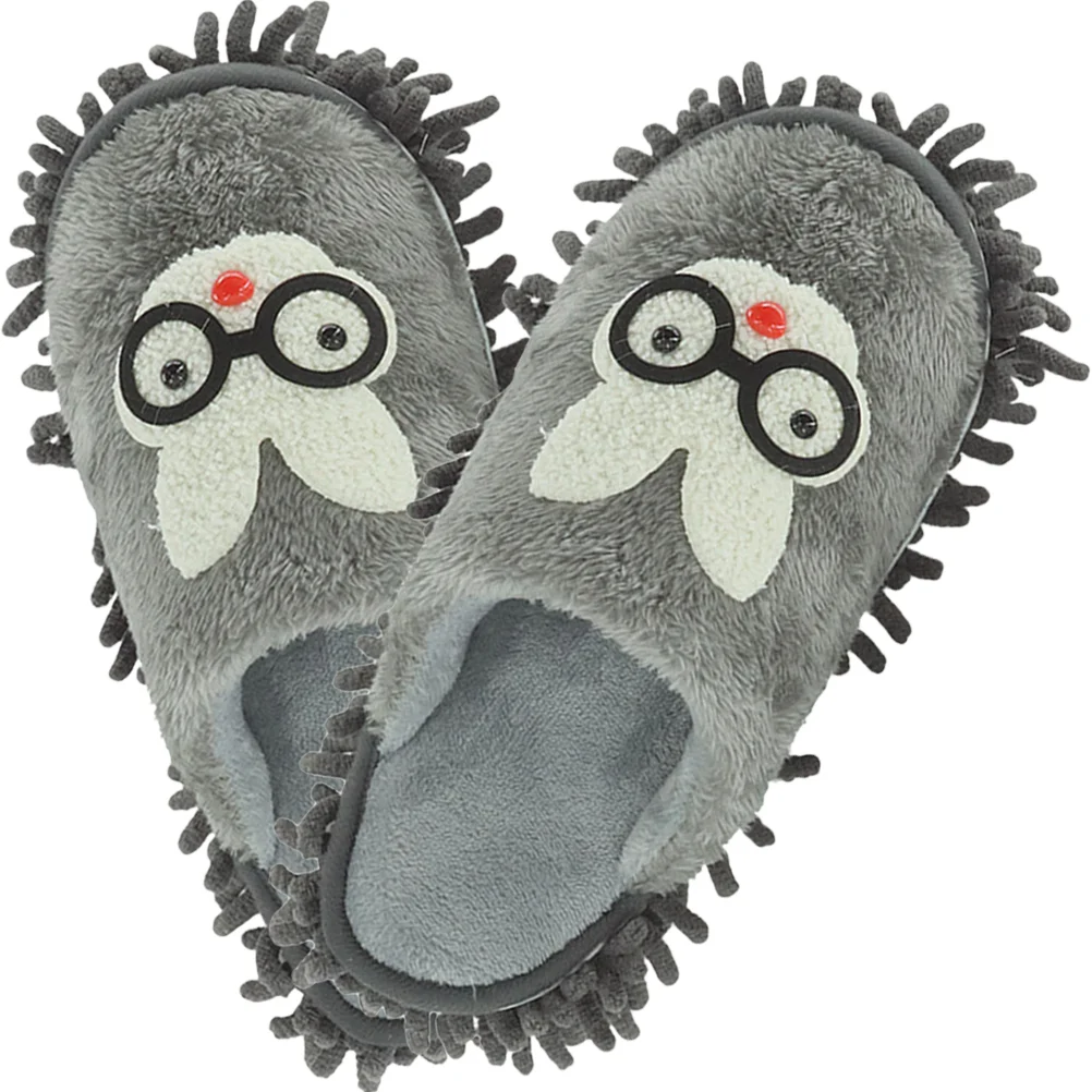 

Microfiber Floor Mop Slippers Dust Cleaning Tool Shoe Cover Winter Cartoon Sweeping Floating cleaner