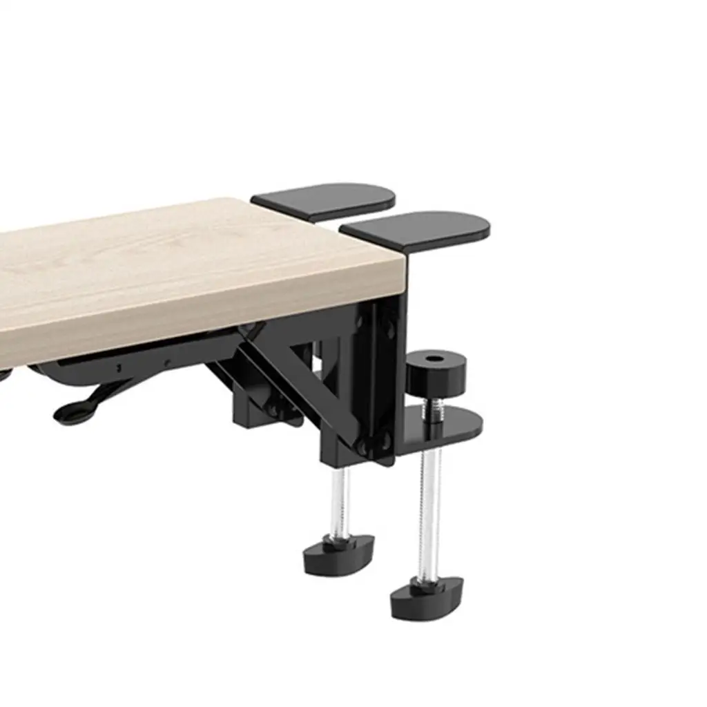

Wood Computer Arm Rest for Desk Folding Computer Desk Extender for Desk Black