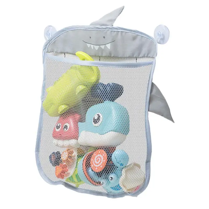

Bath Toy Organizer Shark Shape Kids Bathroom Decor Bathtub Toy Holder With Strong Suction Cup Shower Toy Holder Baby Bath