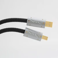 new viborg uc01 hi end silver plated ofc usb audio cable audiophile usb ab a b dac gold plating dac decoder printer data cable