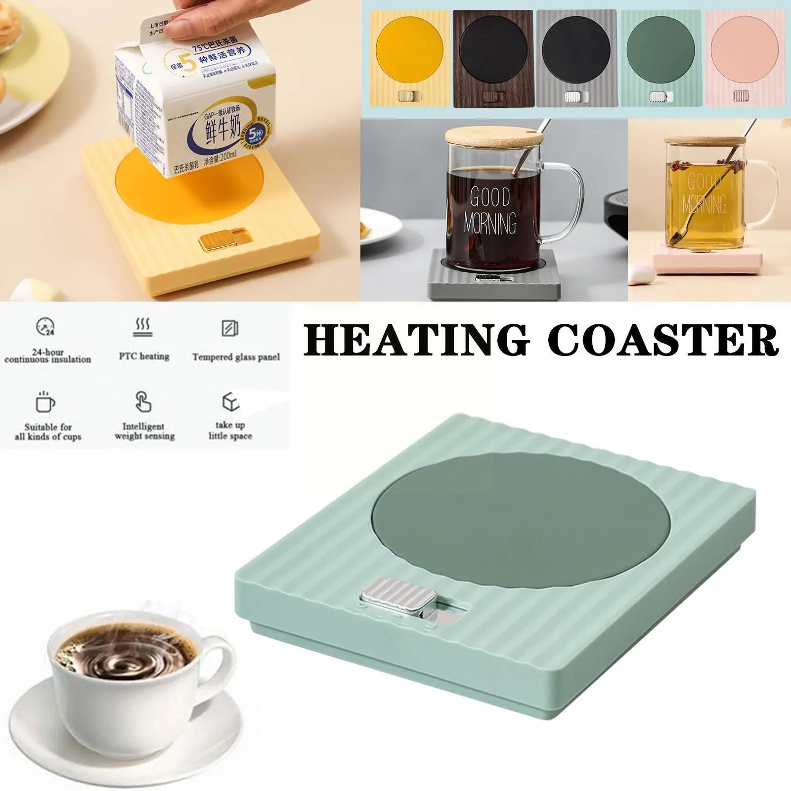 

Cup Warmer Coffee Mug Heater 220v Milk Water Heating Coaster Constant Temperature Mat Pad Hot L6z1