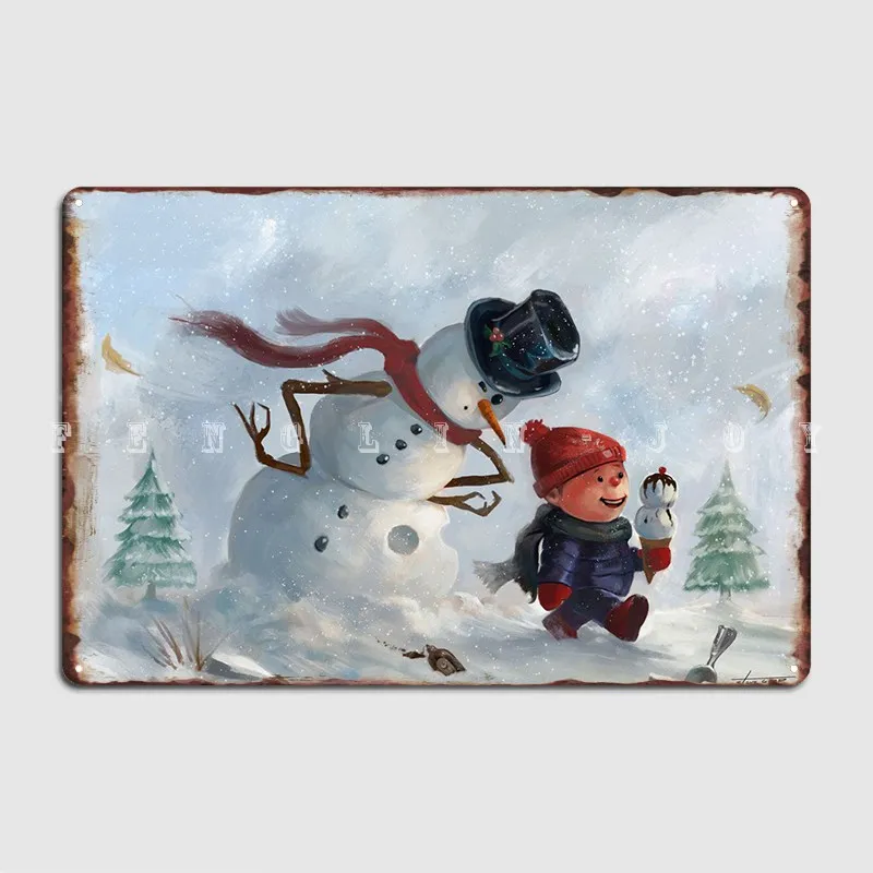 

Металлический знак Let It Snow, Настенный декор, домашний персонализированный постер клувечерние