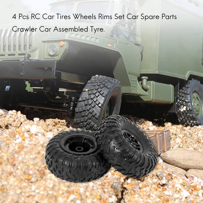 8 Pcs RC Car Tires Wheels Rims Set for MN D90 D91 Spare Parts Crawler Assembled Tyre Truck |