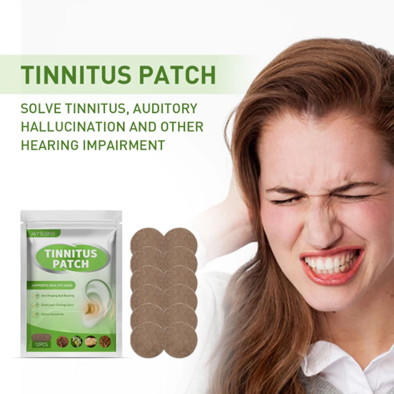 

12/10pcs/box Ear Health Care Herbal Tinnitus Patch Prevent Hearing Loss for Tinnitus Symptoms Ringing Relief Earache Alleviate