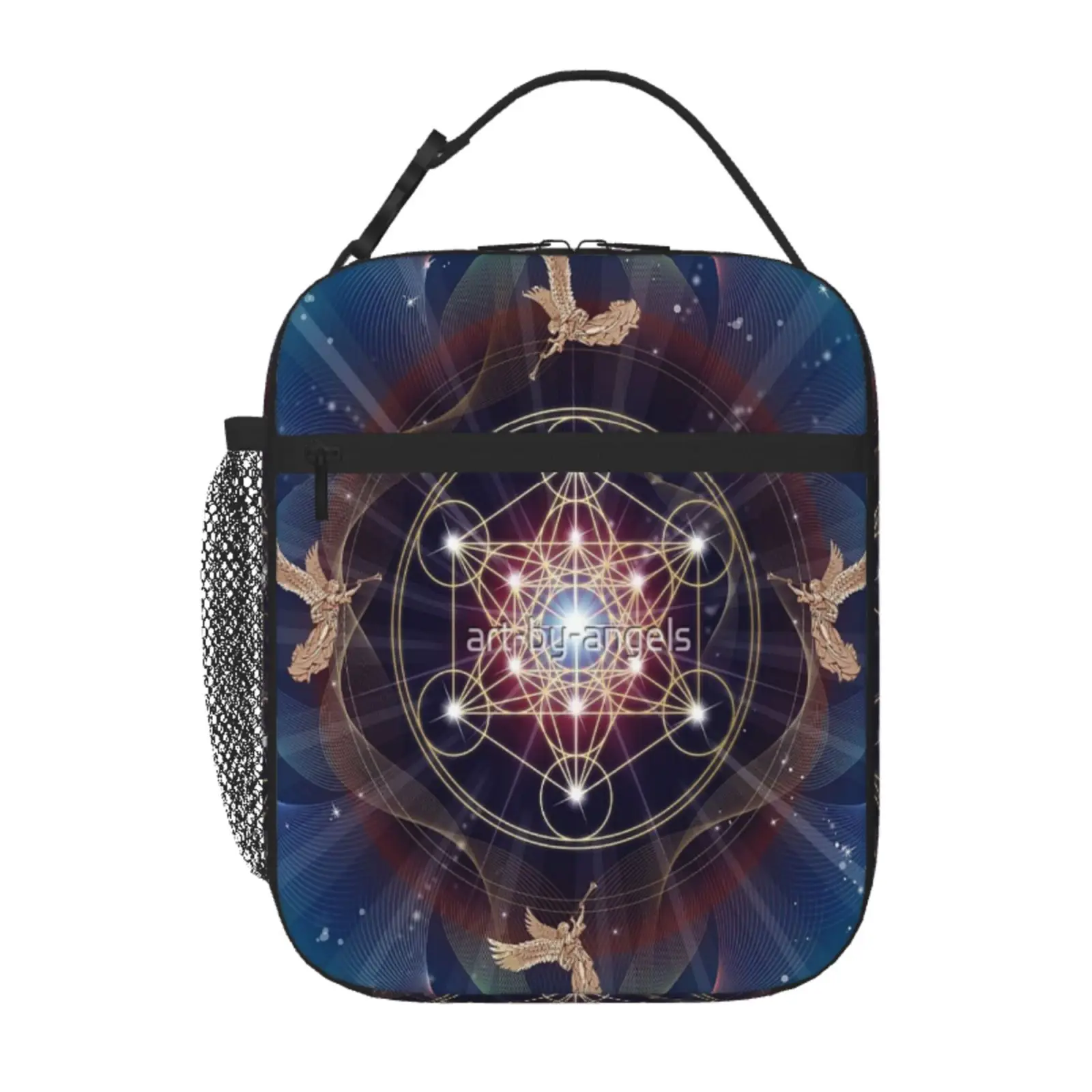 

Metatron's Cube - Merkabah - Peace And Balance Thermo Food Bag Kawaii Bag Thermal Bags Lunch Tote Women'S Lunch Bags