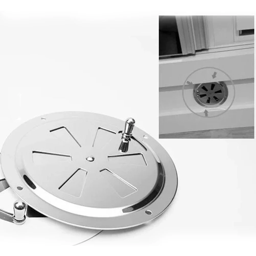 

5 Inch Air Louver Vent Stainless Steel Boat Marine Round Air Louver Vent Grille Cover Side Knob Fit For RV Marine Boat