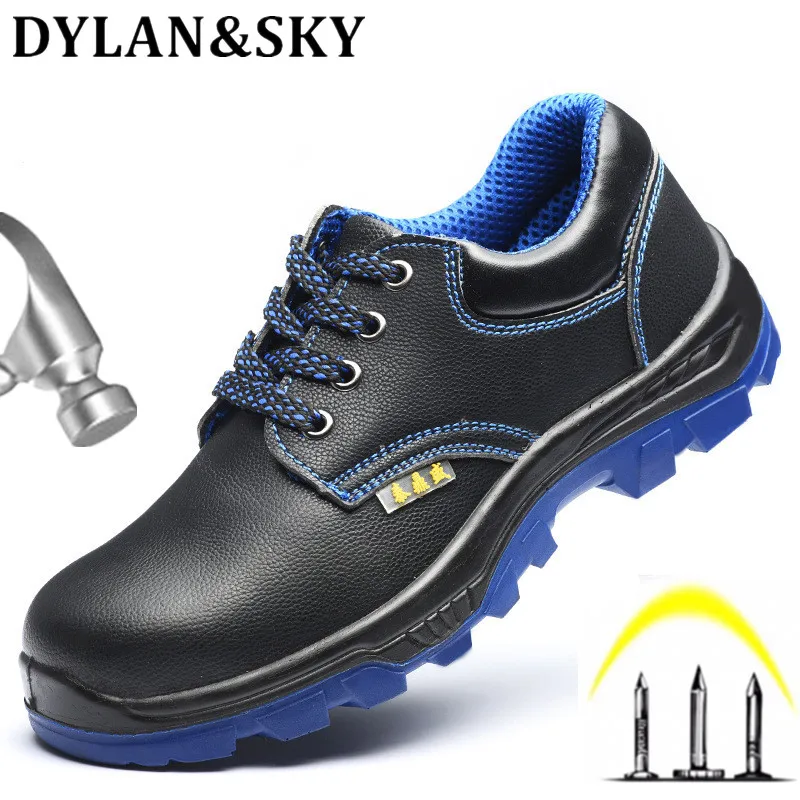 

Новые мужские рабочие ботинки, защитная обувь для мужчин, Рабочая обувь против ударов, защитные рабочие ботинки для строительства, неразруш...