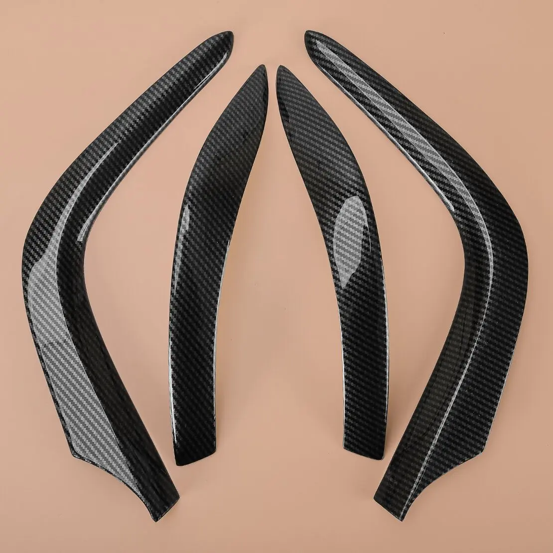 

4 шт., накладки на центральную приборную панель, накладки, подходят для Toyota Corolla 2009 2010 2011 2012 2013, углеродное волокно, стиль зерна, ABS