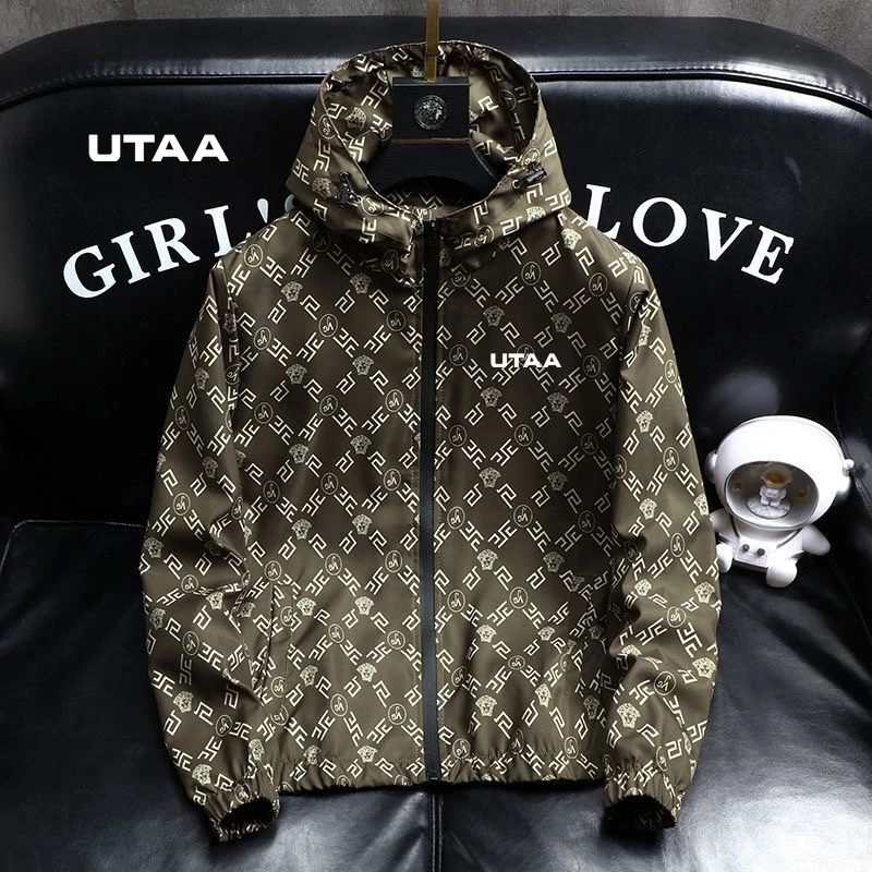 UTAA Golf Suit Men's 2023 Spring Horse Golf Suit Men's Golf Suit Hooded Malbon Golf Jacket Golf Suit Sports