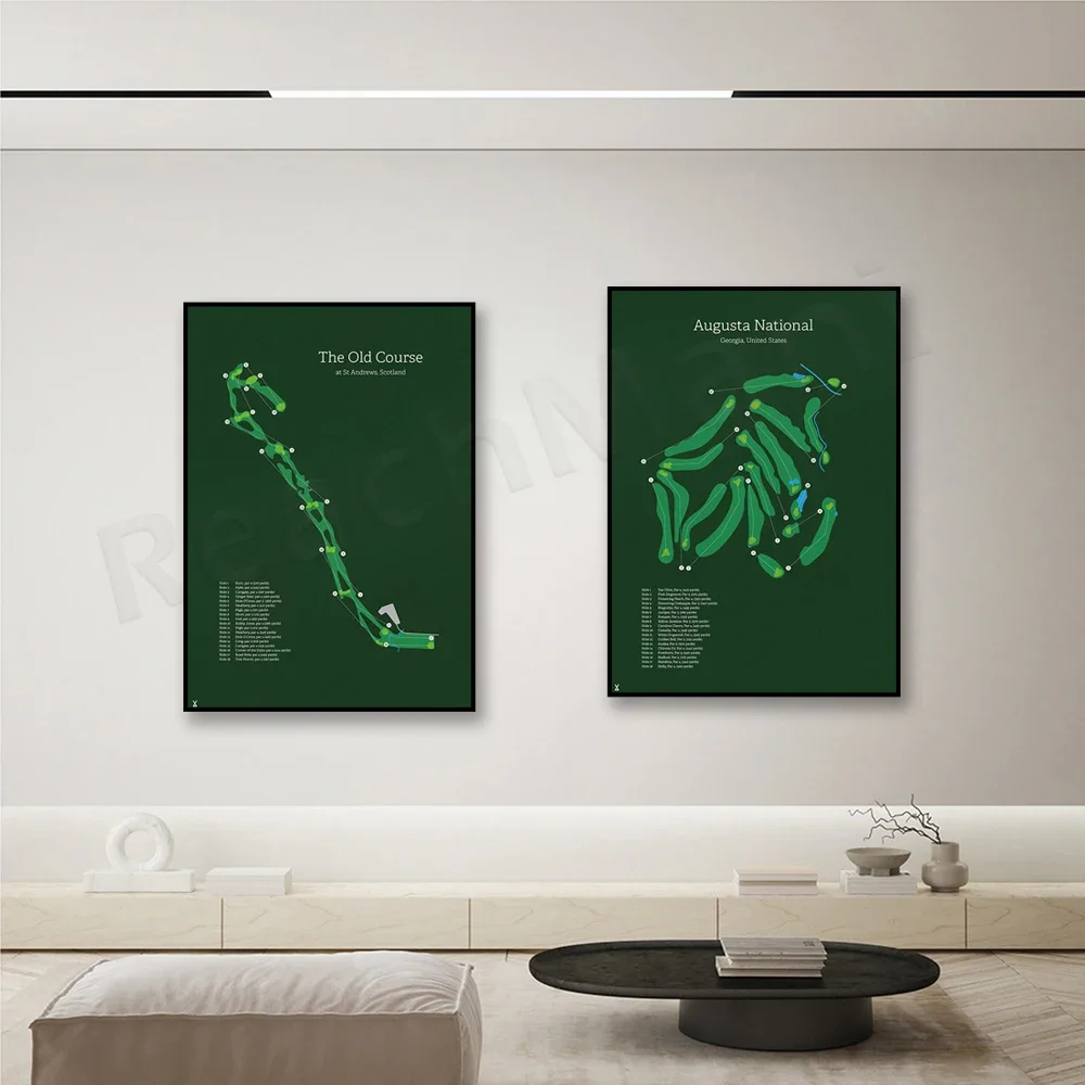 Национальный курс гольфа Augusta (Дом мастеров) старый Святого Эндрюса (Шотландии)