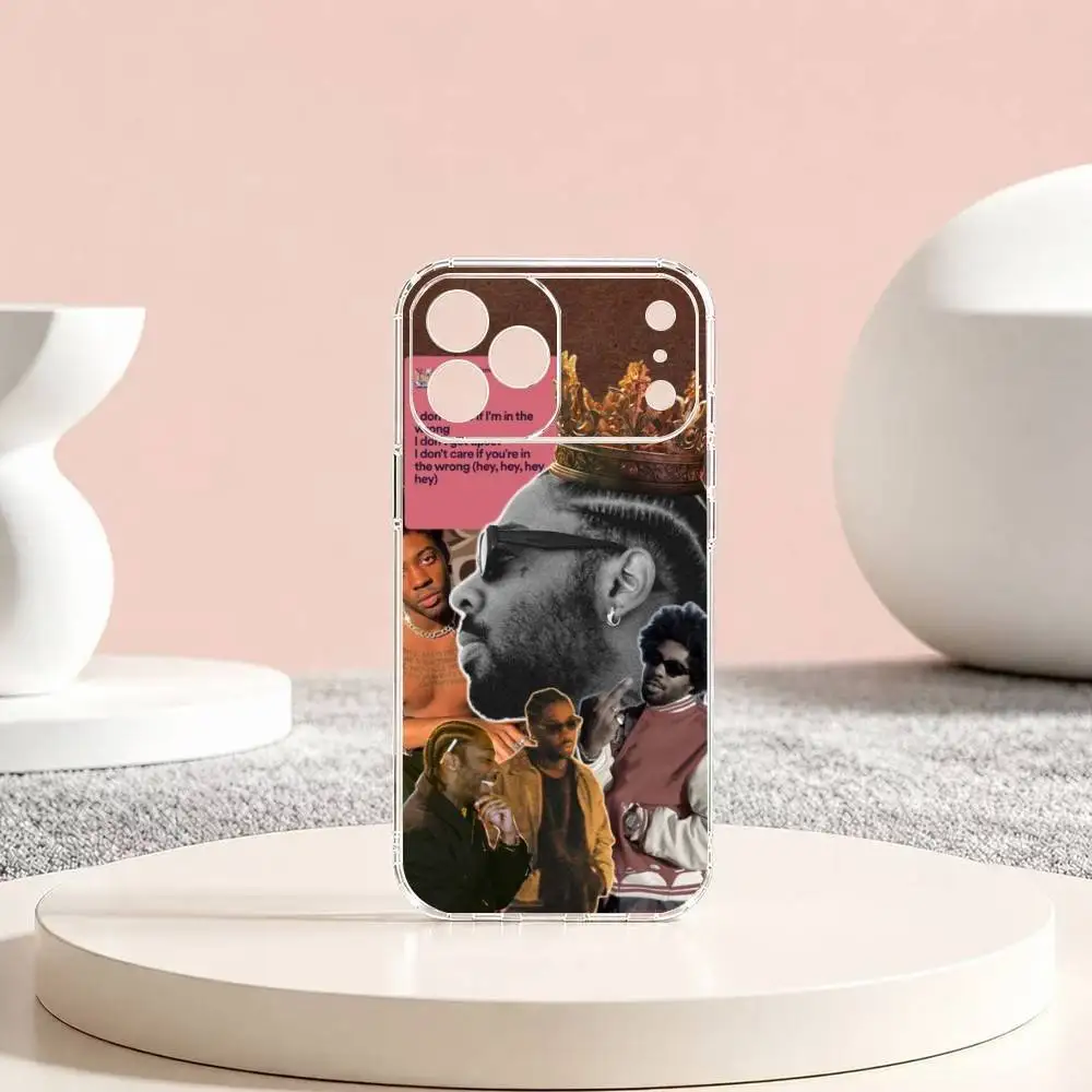 Чехол для телефона Singer B-Brent Faiyaz Gift для iPhone 17 16 15 14 13 12 11 Mini Pro Max Plus, прозрачный (art.: 3920db52c4905) - 3920db52c4905